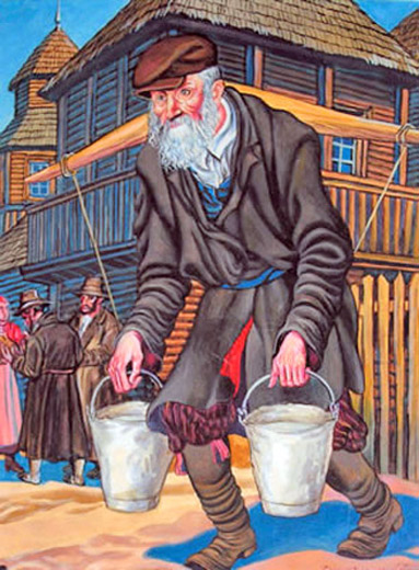 Image - Vasyl Konash-Konashevych: Water Carrier (1950s).